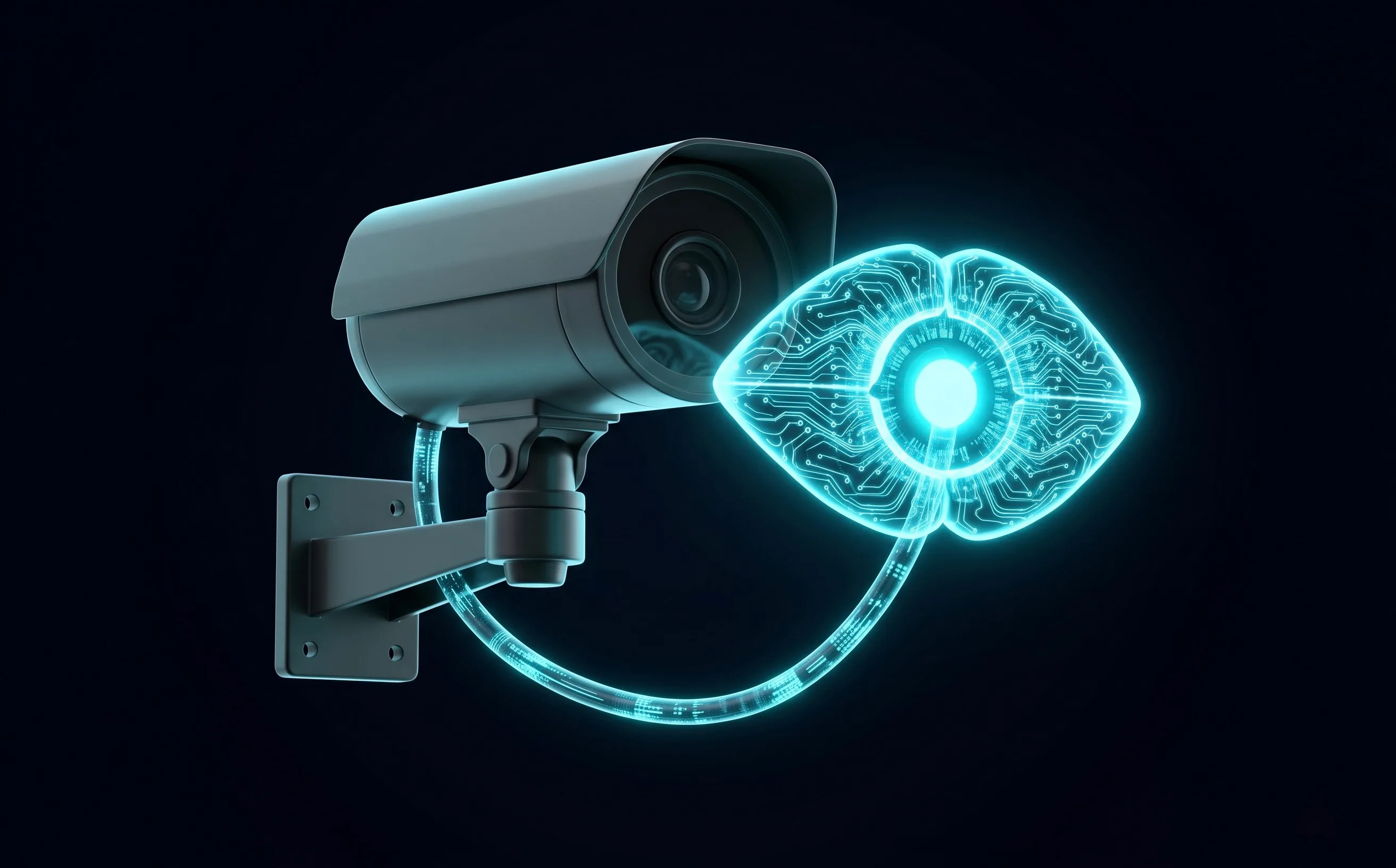 An existing camera gaining real-time AI intelligence