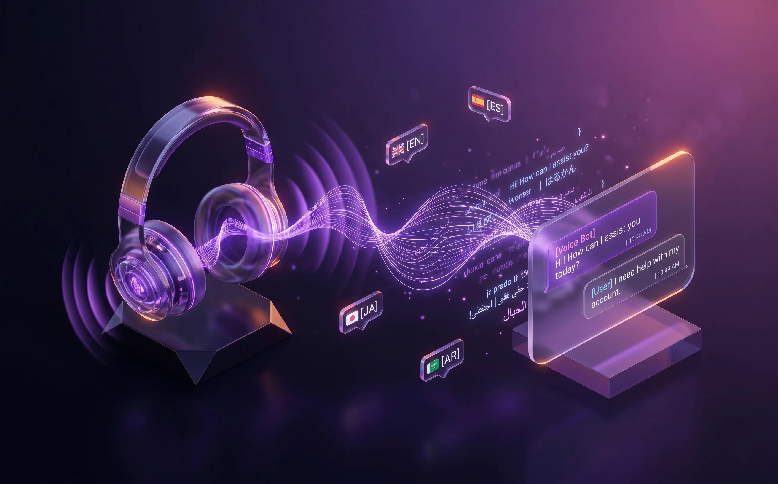 AI Voice Bot illustration